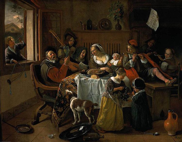 Jan Steen The merry family China oil painting art